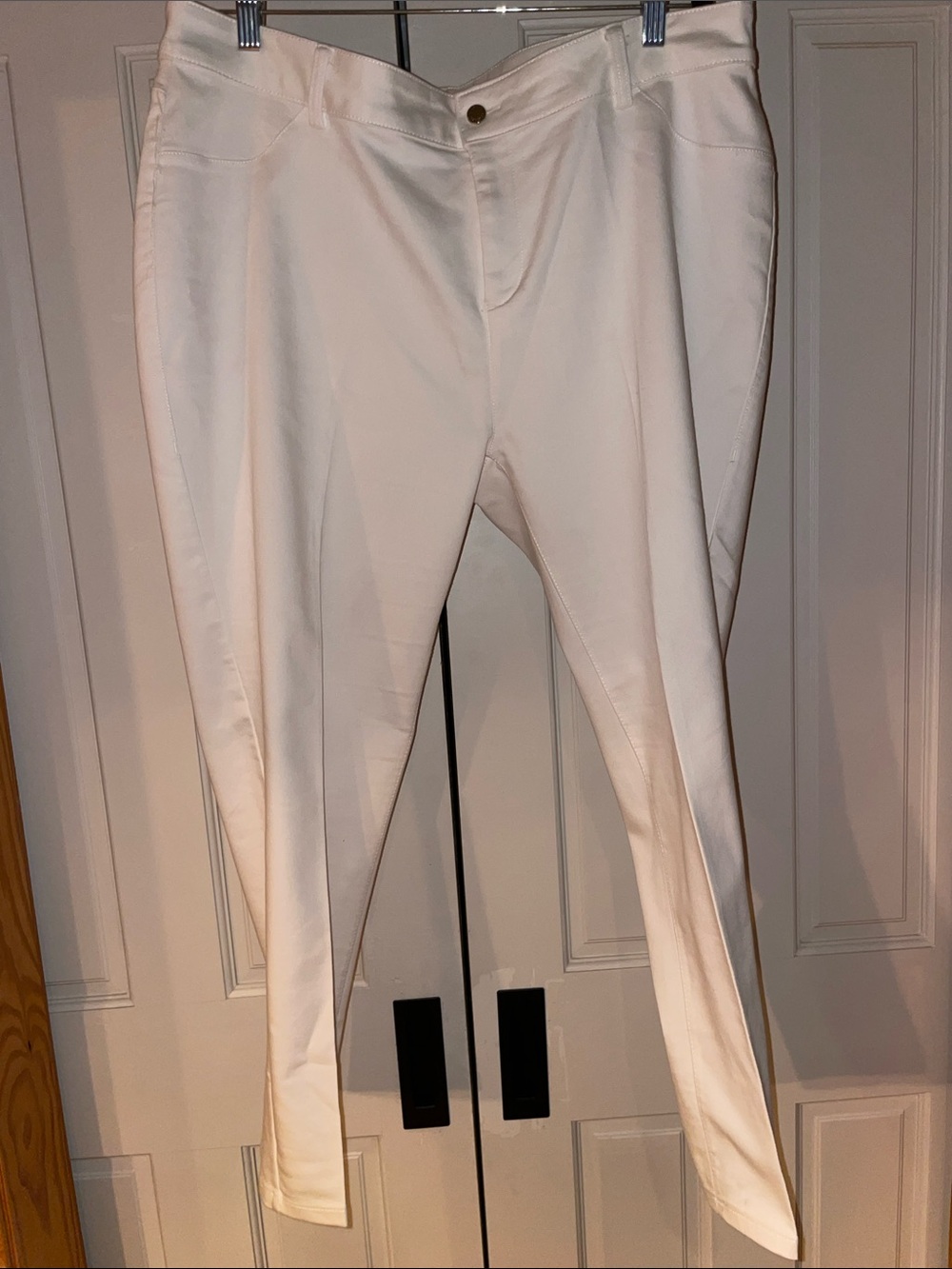 Calvin Klein White Stretch Ponte Pants